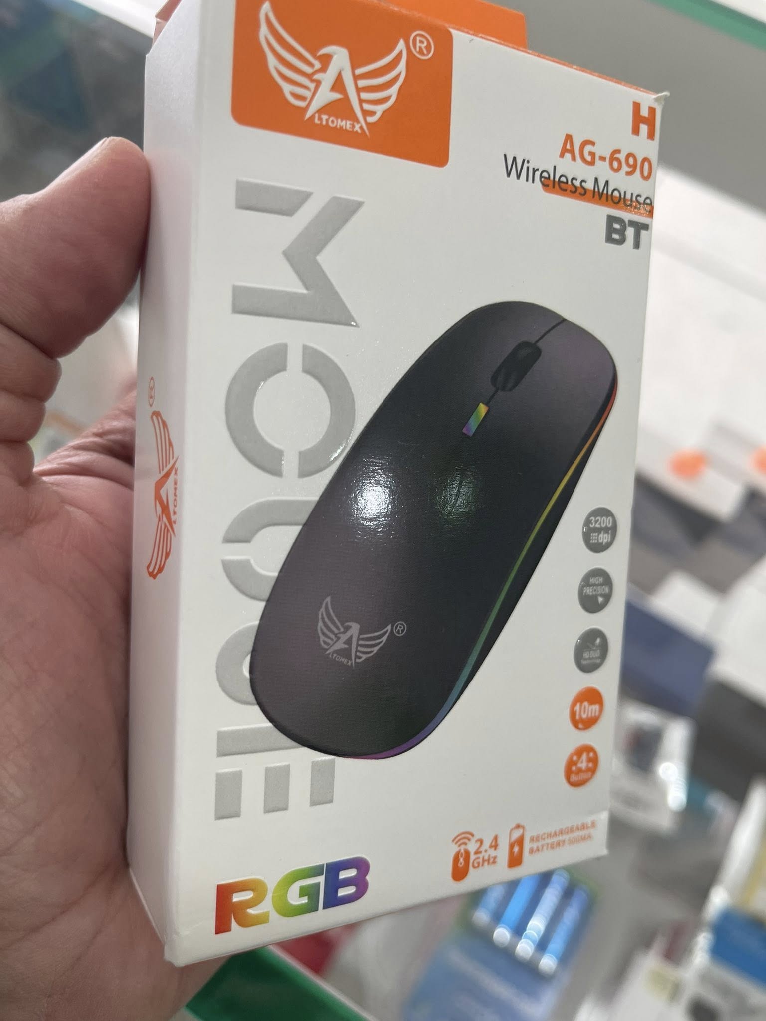 Mouse Wireless RGB AG-690 LTOMEX